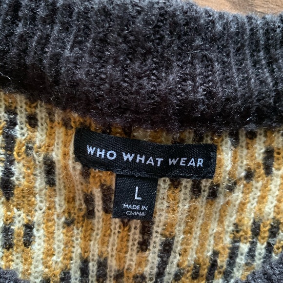 Who What Wear Leopard Print Sweater L - Picture 4 of 5